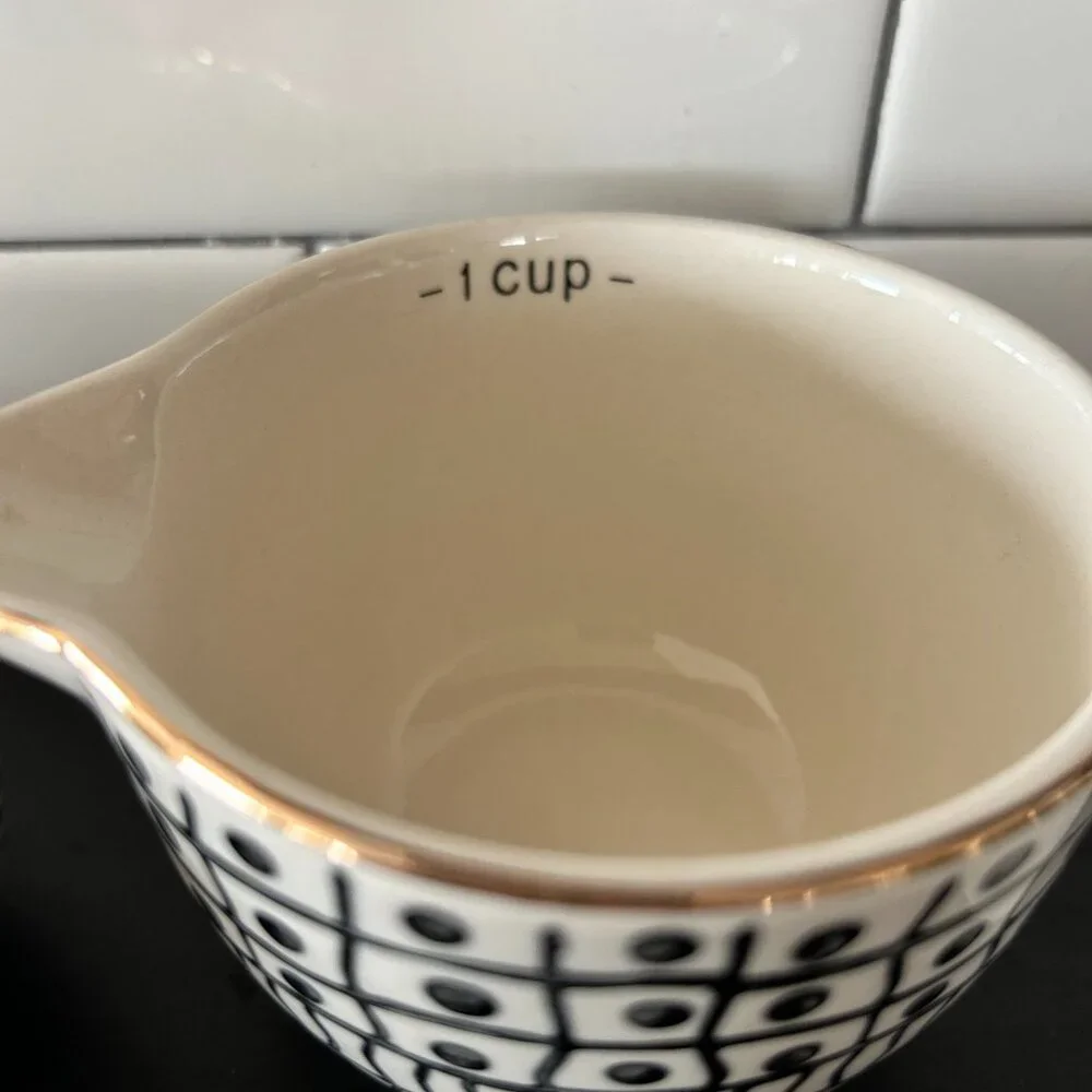 Ceramic Nesting Measuring Cups Set of 4